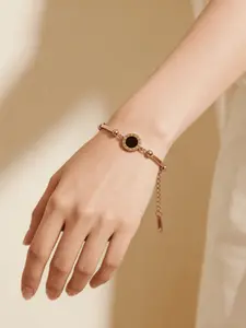 Shell Stainless Steel Gold Plated Bracelet Bangle, Fashion Classic Design, Elegant Versatile Jewelry, Perfect for Daily Wear, Fashionable Bangles