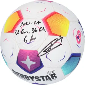 Harry Kane Bayern Munich Autographed 2023-24 Bundesliga Authentic Soccer Ball with Multiple Inscriptions - Limited Edition of 25 - Fanatics Authentic Certified