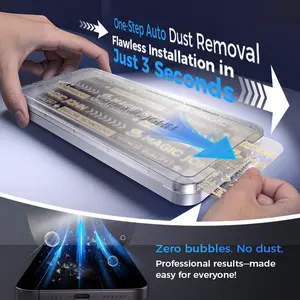 Premium Upgraded Privacy Screen Protector Dustproof Bubble-Free Design Ultra-Clear for iPhone & Samsung