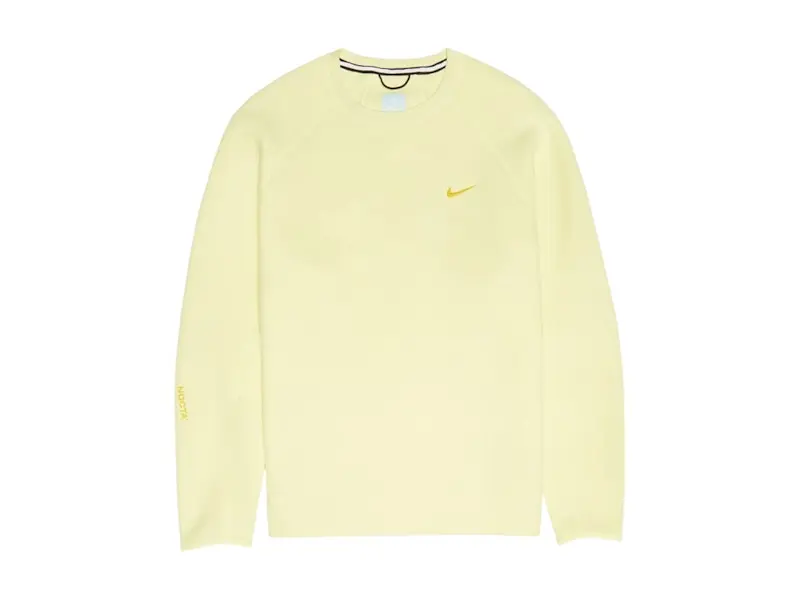 Nike x NOCTA NRG Tech Fleece Crewneck Sweatshirt Citron Tint/Vivid Sulfur (men) by StockX