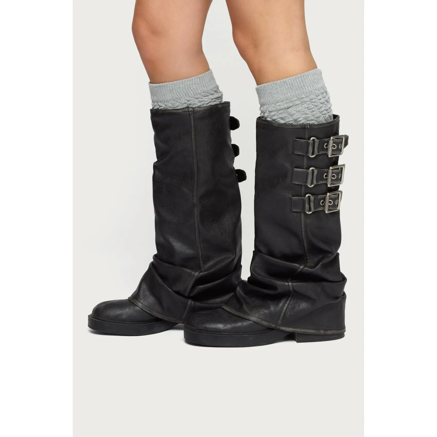 Knee High Scrunch Socks