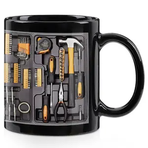 Funny Coffee Mug - Effect Printed Mug, Mechanic Toolbox Set,11oz 15oz Mug for Auto Mechanics, Unique Gifts for Birthdays, Holidays, Christmas, Perfect Coffee Cup