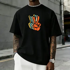 Men’s cosmic space graphic T-shirt featuring an astronaut and solar system print, made from a soft cotton blend—perfect for space enthusiasts, minimalist art fans, casual streetwear, and everyday outfits.