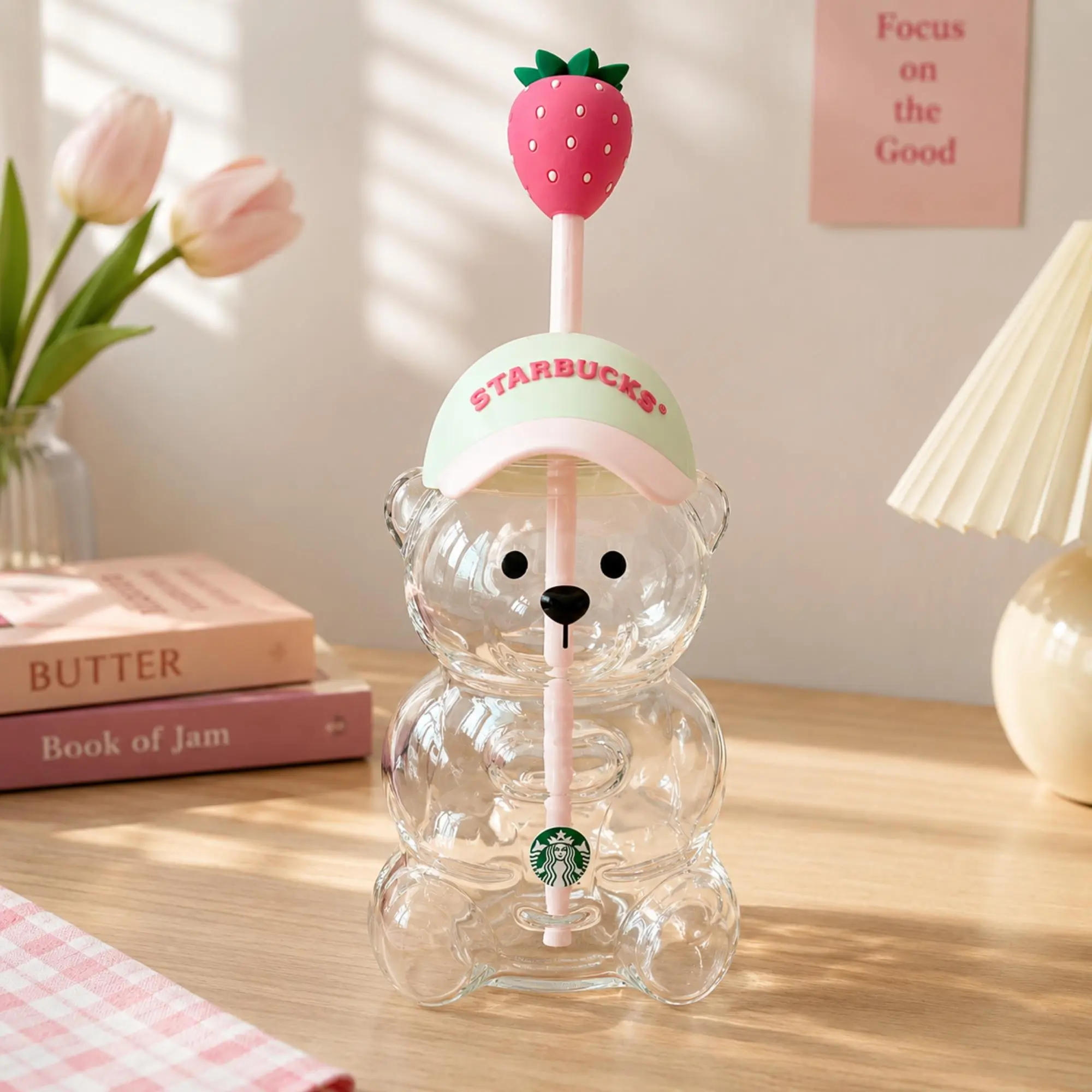 Limited Edition Starbucks Bearista Strawberry Bear Cup 20oz Cute Collectible Tumbler for Coffee Lovers