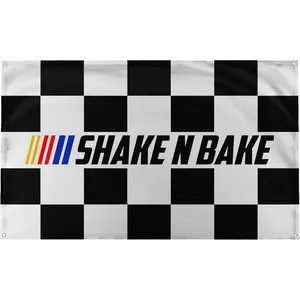 60in x 40in   tapestry Banger - Ricky Bobby Talladega Nights Shake N Bake Motivational Inspirational Office Gym Dorm Wall Decor Design on a  Flag  for Easy Hanging. Authentic BANGER FLAG  poster  home decor banner wall art bedroom