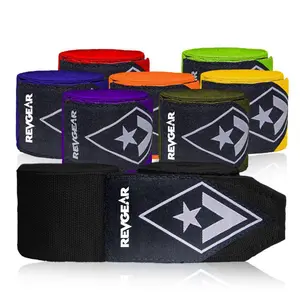 RevGear Pro Series Men's and Women's Gauze Boxing Hand Wraps 2"x 180" with Full Width Anti-Lift Enclosure Elastic Hand Wraps