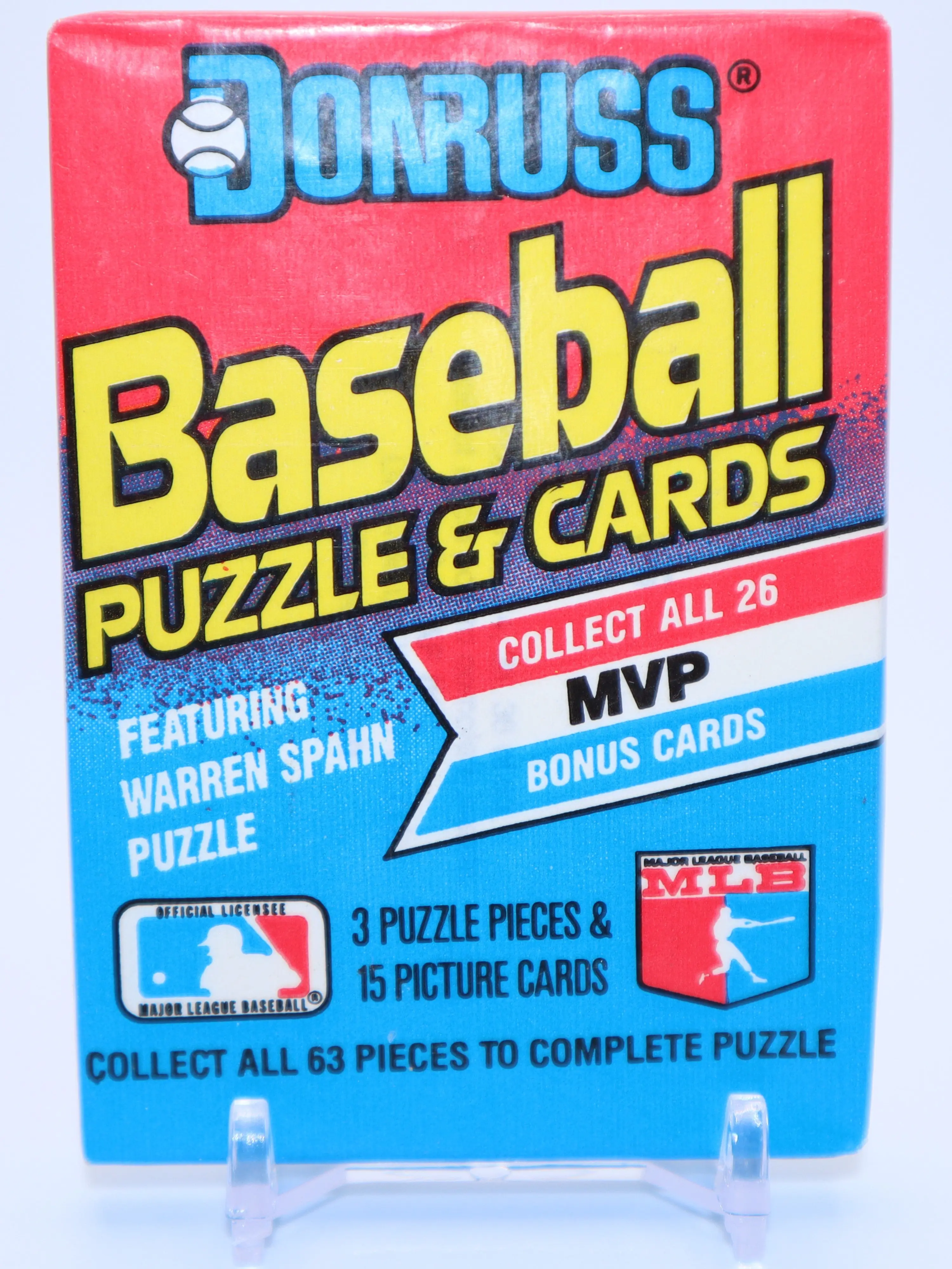 1989 Donruss Baseball Sports Card Packs - 15-Card Wax Pack for Collectibles, Sports Trading Cards