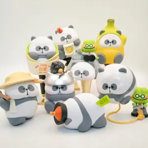 TOYCITY Mr. PA "Don't Control Me" Series Blind Box Blind Bag - Cute Panda Office Doll for Desk Decor, Christmas/Birthday Gift for Working Warriors (1/96 Hidden Chance)