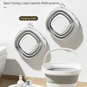 2-in-1 Collapsible Bucket Set | Portable Outdoor & Household Cleaning Tool, Easy to Store