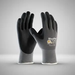 Ultimate Nylon Microfoam Nitrile Grip Gloves, Strong Work Gloves, Chemical & Oil Resistant, Durable Labor Protection, Comfort Fit, High Quality