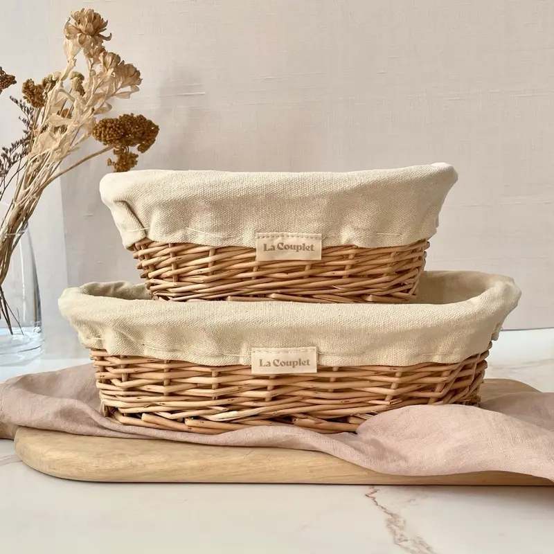 Sourdough Bread Proofing Basket, Wicker, Oval 9 and 12 inches