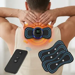 [Flash Sale] TENS Muscle Stimulator Massage Patch with 5 Pads & Remote, 19 Levels, 8 Modes for Shoulder & Neck Relief, Personal Care Massage Device, Father’s Day Gift for Men & Women