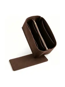 2026 Purse Organizer Insert for Handbags included Base Shaper, 2pc Set Bag Organizer with Zipper, Felt Bag Organizer for Tote bag, Purse Organizer for Speedy, Neverfull, Le Pliage Handbag and More, Handbag Storage Devices, Storage Bag for Women