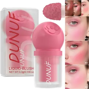 DUNUF Matte Pure Desire Liquid Blush Cheek Tint 3.3g Waterproof Sweat-proof Long-lasting Blendable Natural Y2K Makeup Vegan Cruelty-Free Gift Cosmetic Soft Focus