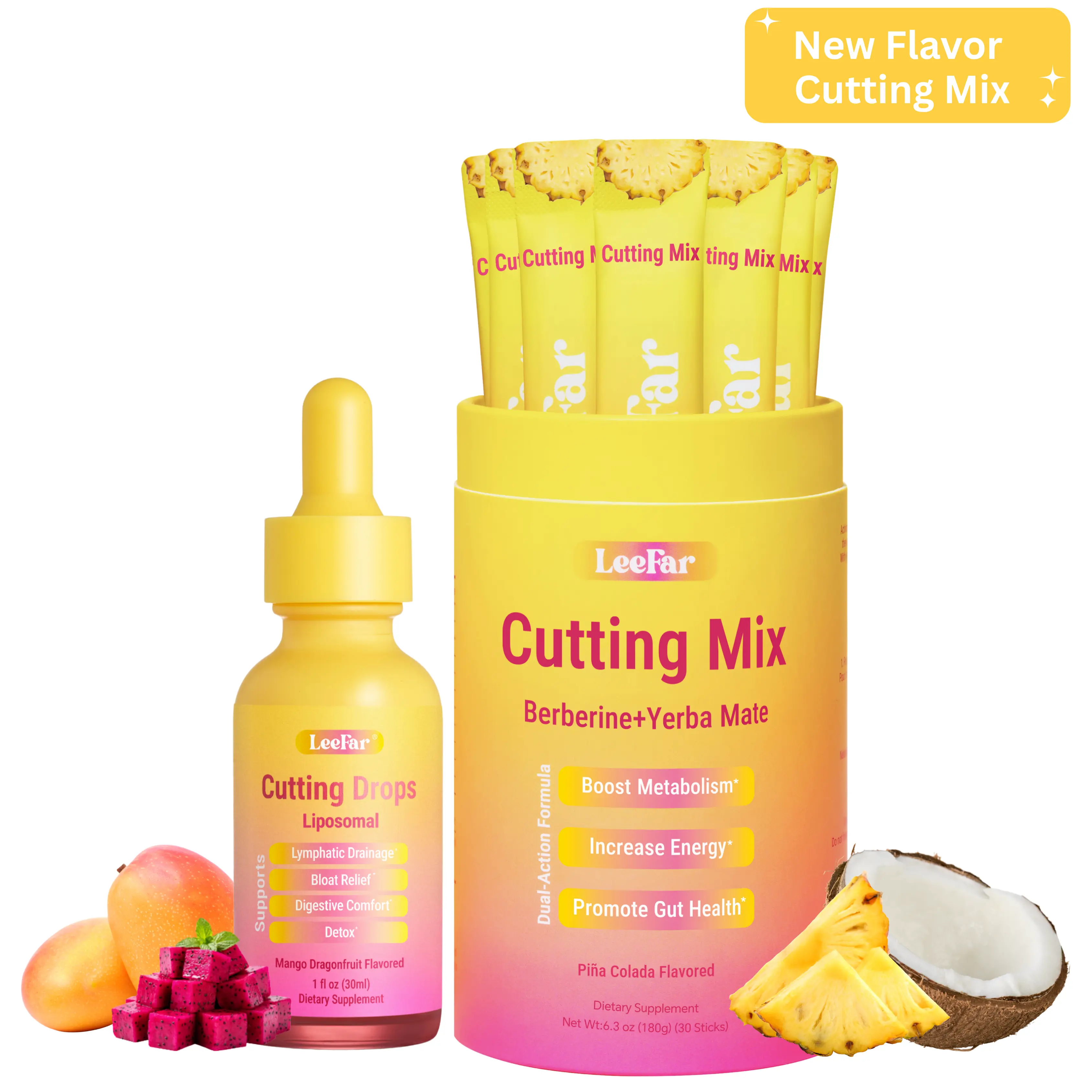 【Leefar Cutting Bundle】Leefar Cutting Mix| Piña Colada Flavor*1+Leefar Cutting Drops| Mango Dragonfruti *1 【Leefar Cutting Bundle】Leefar Cutting Mix| Piña Colada Flavor*1+Leefar Cutting Drops| Mango Dragonfruti *1