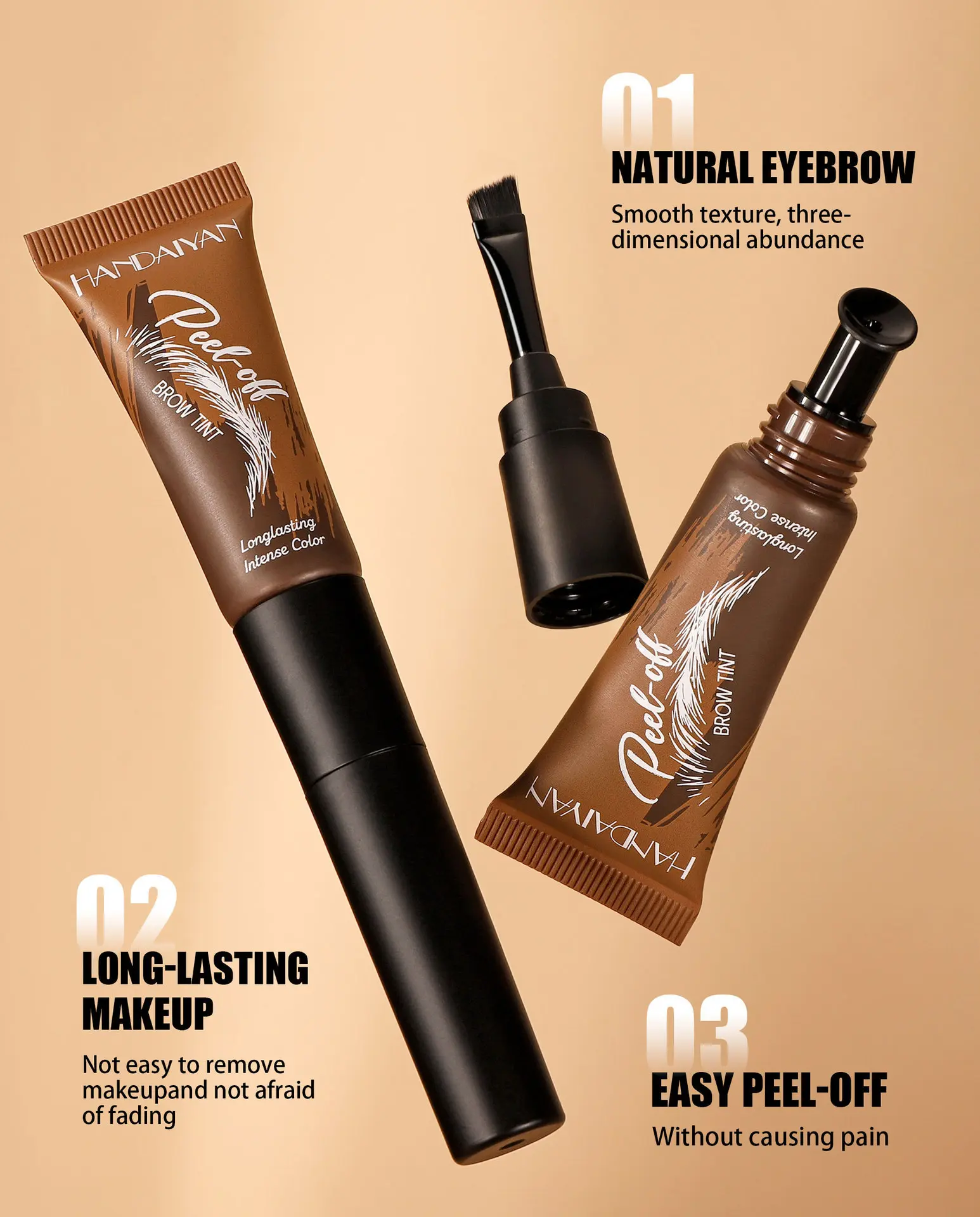 Professional Waterproof Tattoo Eyebrow Gel, Easy to Remove, Long-Lasting Makeup Kit for Women, Perfect Gift Set for Eyebrow Coloring, Cosmetic, Eyebrow Makeup Products