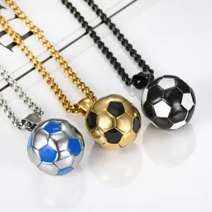 Fashion Sporty Football Pendant Necklace Casual Daily Wear