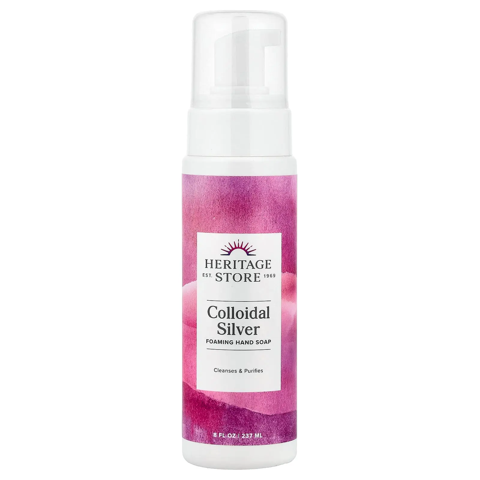 Heritage Store Colloidal Silver, Foaming Hand Soap, 8 fl oz (237 ml)