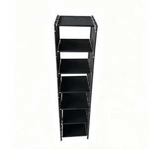 1pc, Multifunctional Shoe Rack, Storage Shelf, Plastic Shoe Shelf, Available in Black/White, Dustproof, Heightened and Widened, Fits Large Sizes, Space-Saving, Suitable for Entryway, Living Room, Kitchen, Bathroom, etc., Utility Racks