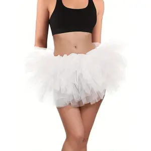 Tutus for Women Adult 5 Layered Tutu Tulle Skirts Costumes for Womens Tutu Skirts for Girls Teens Halloween Ballet White Womenswear skirts skirts women