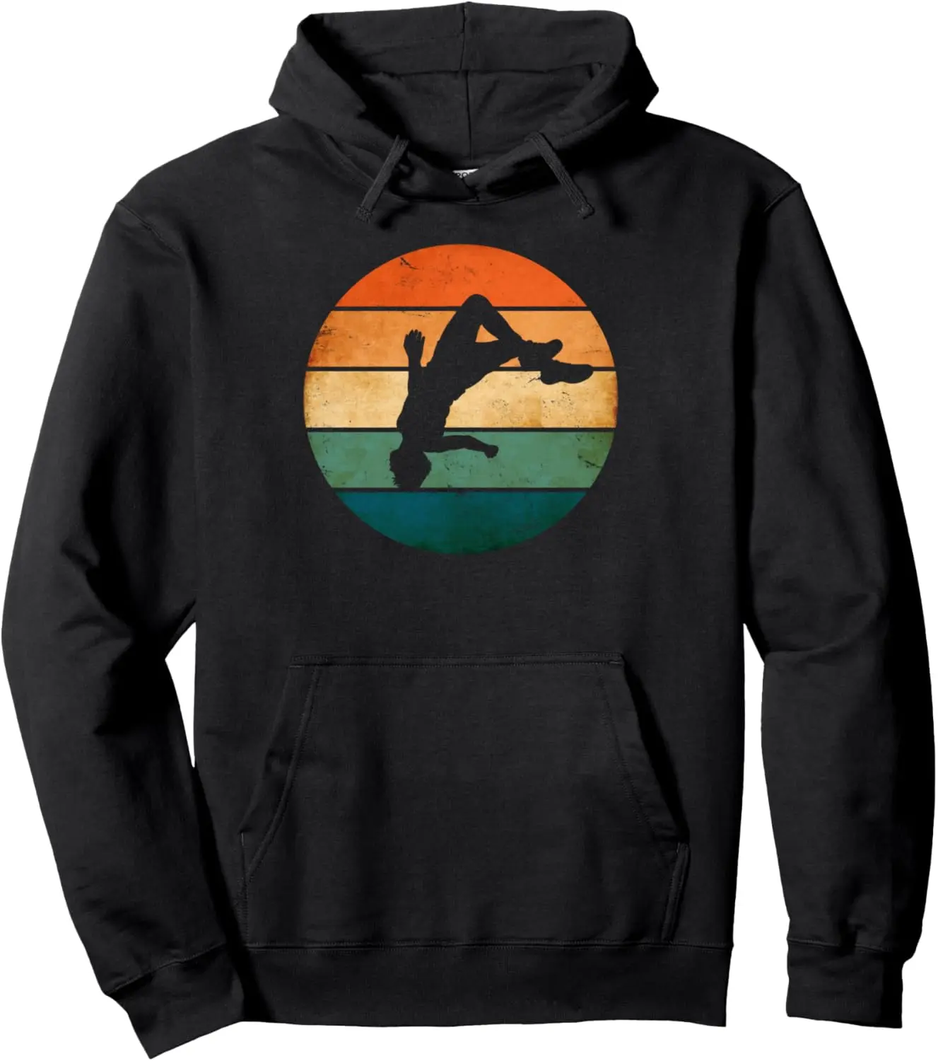 Retro Vintage Parkour Freestyle Running Gymnastic Funny Pullover Hoodie