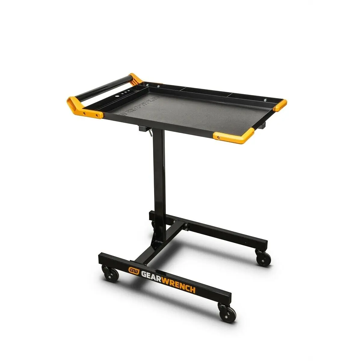GearWrench Great Quality Adjustable Height Mobile Work Table with Tool Racks - 35 to 48 in. Height Range, 38.8 lbs Tool Organizer for Home Use