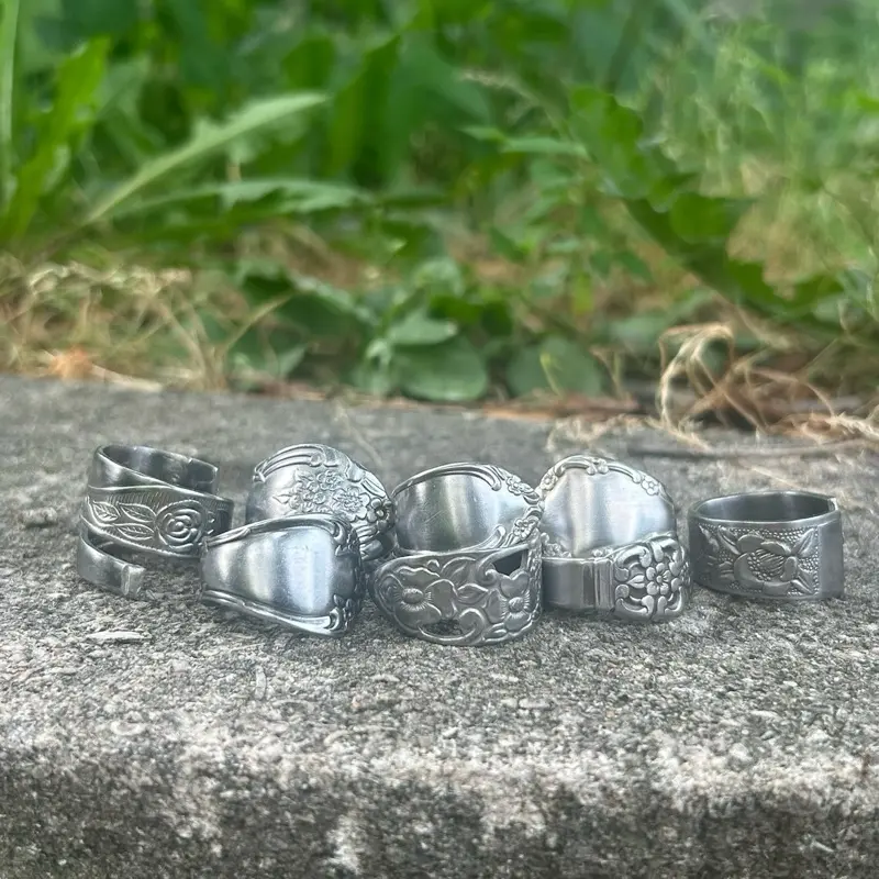 Spoon Ring Mystery Surprise Ring, Vintage-Inspired Adjustable Fashion Jewelry