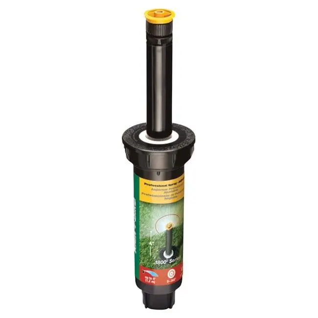 Rain Bird 7795529 1800 Series 4 in. Adjustable Pop-Up Sprinkler, Black - 4 ft.