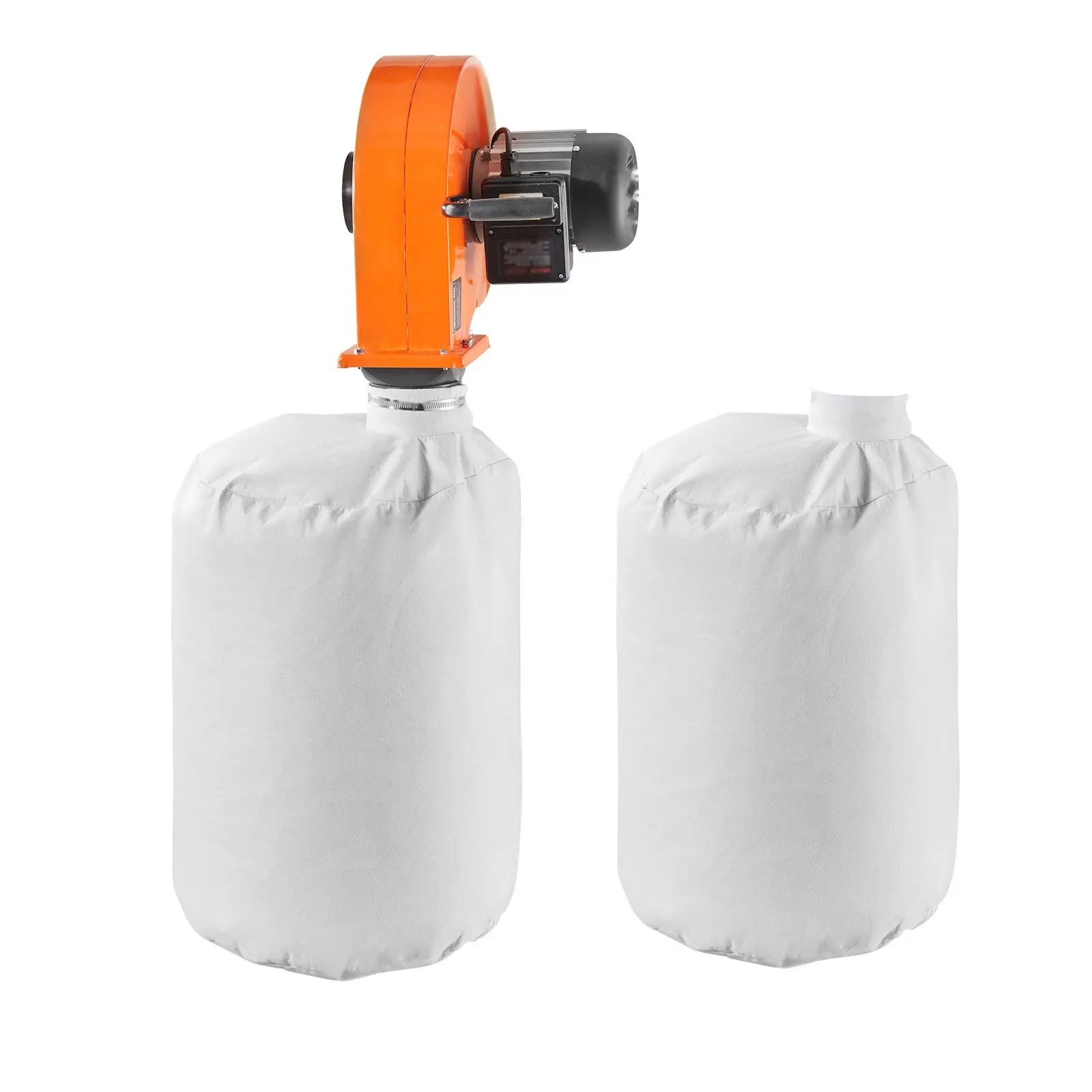 Wall Mount Dust Collector, 1 HP, 560 CFM, Woodworking Dust Collection System With 2.5 Micron Bag, High Efficiency Dust Collector For Home Shop, Workshop, And Industrial Factories For Large Shops And Commercial Facilities