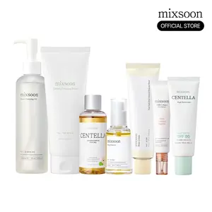 [mixsoon Official Shop] Glow Up 7-Step AM & PM Skincare Routine Set - reallyhoneyy Edit, Featuring Cleansing Foam Cleanser, Hydrating Cream, Lightweight Moisturizer, Hyaluronic Sunscreen for Smooth Skin