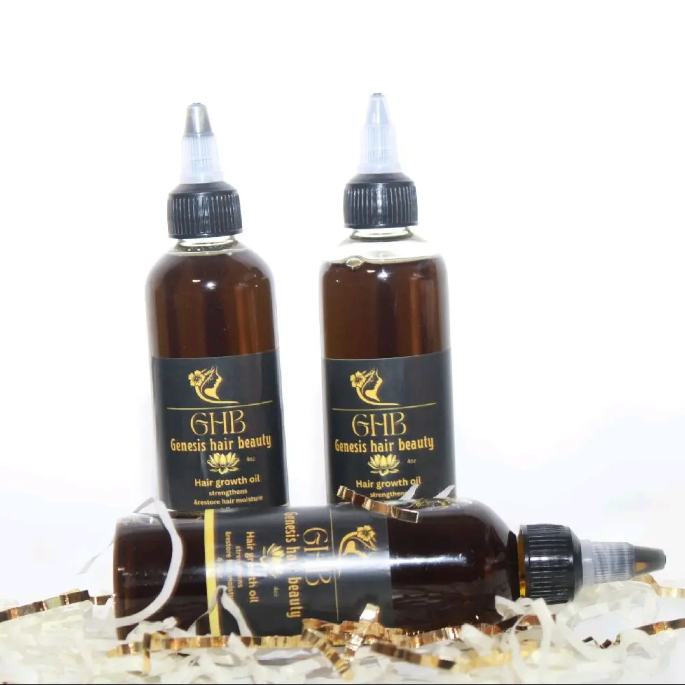 The  Magic Hair growth oil 4oz Haircare with 35 organic ingredients from India fast and massive results | peppermint Thicker Stronger Hair Strengthens Hair