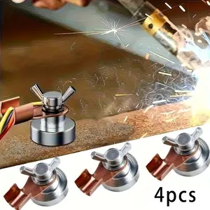 4pcs Strong Magnetic Grounding Device, High-Temperature Weldable Magnet, Latest Version, Ideal for Secure Grounding Applications