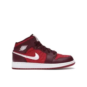 Jordan Kid's 1 Mid SE Red Quilt, from StockX