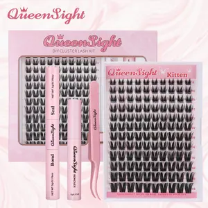 Kitten Cat Eye Wispy Lashes Reusable False Eyelashes