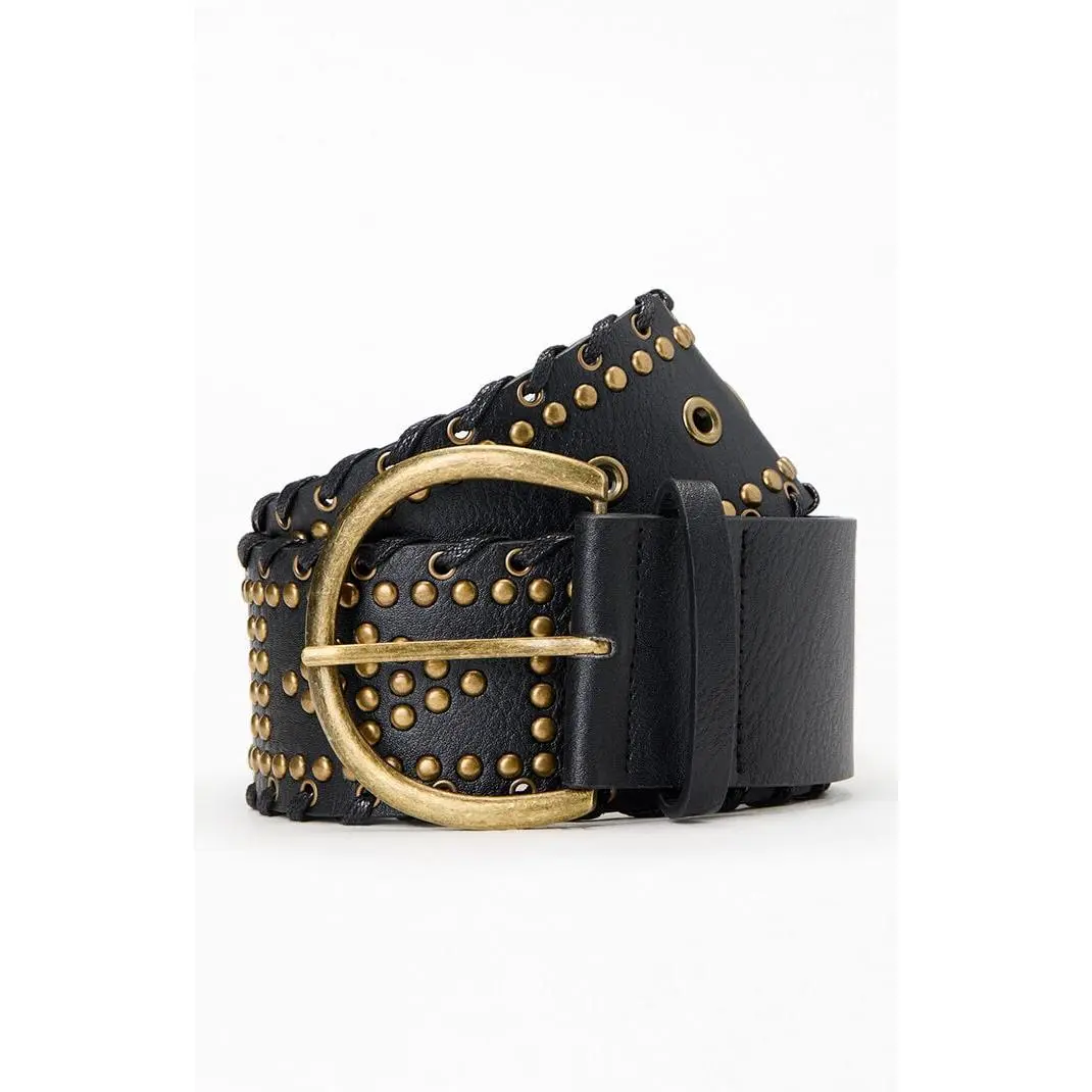 Pacsun Women's Whipstitch Studded Belt