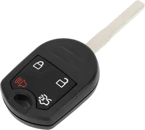 Key Shell Case Keyless Entry Remote Key Fob Replacement Case for Ford Edge 2007-2015 4 Buttons CWTWB1U793