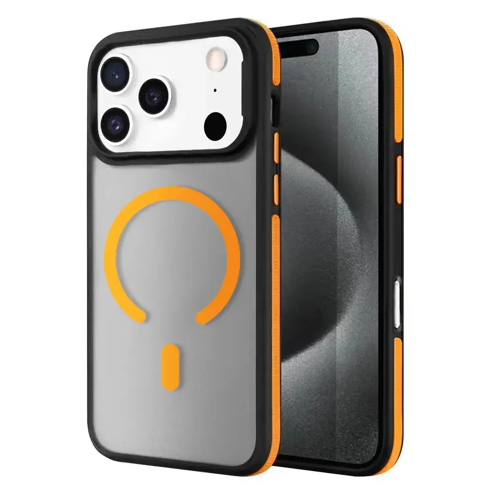 Entronix [Magnetic] Case Compatible with iPhone 17 Pro - Translucent Matte Back w/ Rugged Edges