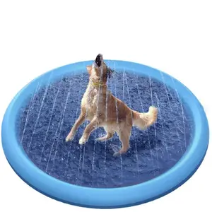 Fun Outdoor Water Sprinkler for Dogs, Portable Non-slip Pet Play Bathing Sprinkler, Outdoor Pet Shower Inflatable Pool Floats for Daily Use, Inflatable Pool, Inflatable Floater Tools, Kiddie Swimming Pool, Home Decor
