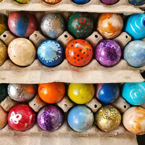 6 Dozen CASCARONES, Confetti Eggs  - Fiesta, Party, Easter Eggs FUN- 72 Eggs