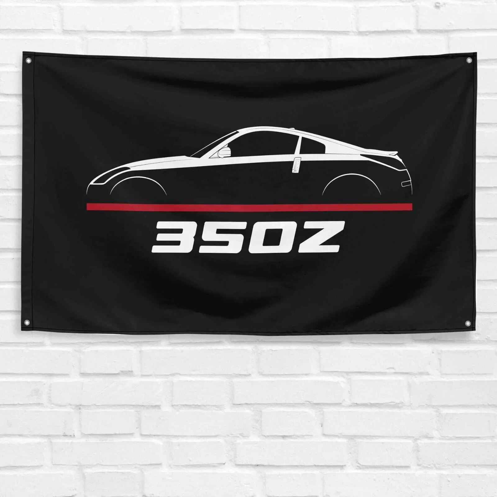 Unbranded & Handmade 350Z 2002-2008 Car Enthusiast 3x5 ft Single-Sided Vibrant Polyester Flag, Dad Birthday Gift, Man Cave Garage Wall Decor Banner, Yard Sign Banner, Grandpa