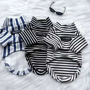 Fashion Pet Striped High Neck Sweater, Fall Winter Warm Clothes Outfits for Small Dogs, Puppy, Maltese Bichon Yorkie Teddy Schnauzer