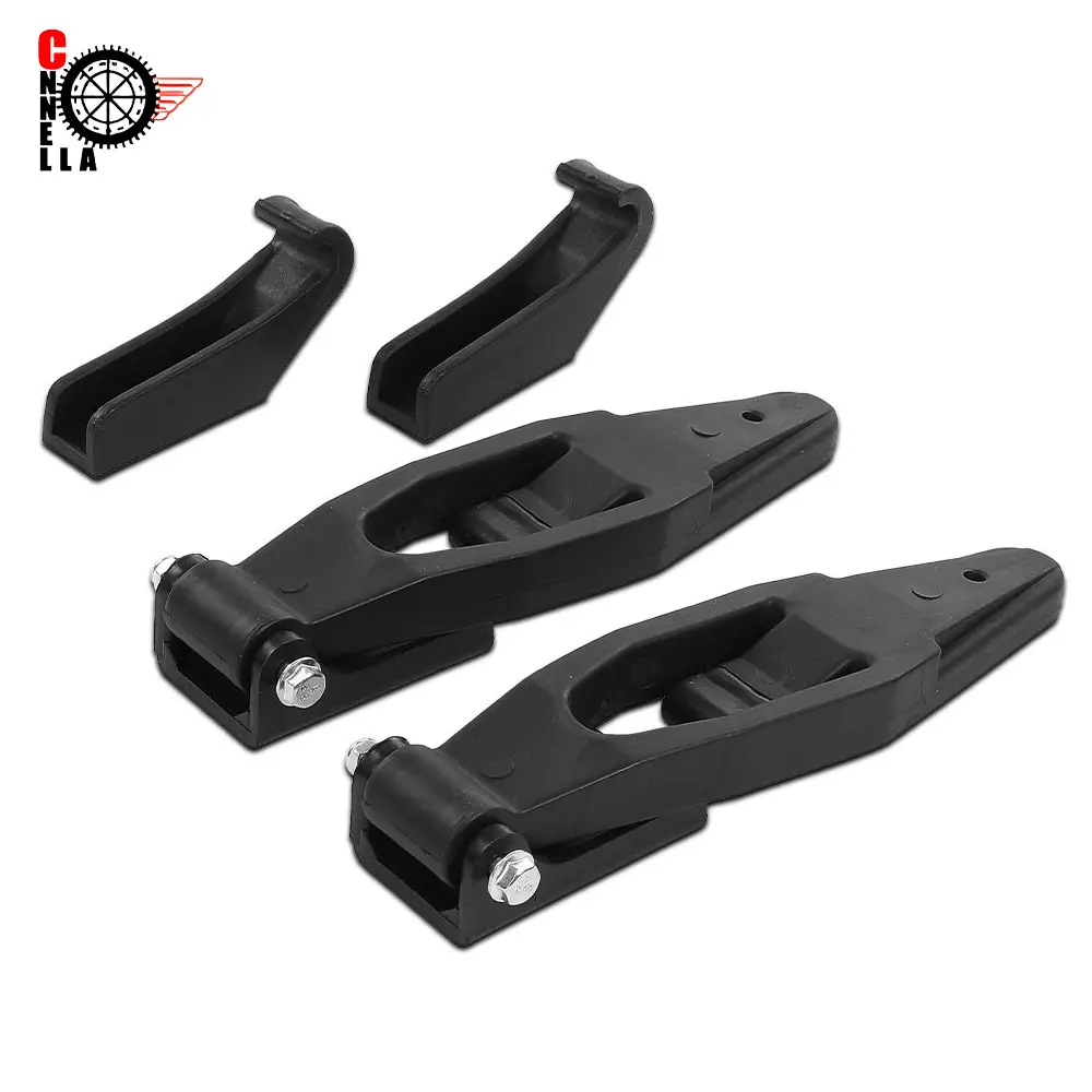 Trucks Hood Latch Kit Fit For Freightliner FL50 FL70 FL80 FL106 FL112 Heavy-Duty Rubber Catch Bracket Set Pair