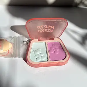 FOCALLURE Dual Color Cream Blush Blue and Purple Matte Highlighter Contour Brightening Highlight Three-Dimensional Makeup Douyin Makeup Cosmetic