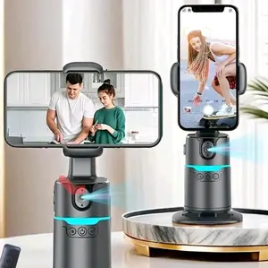 360 Smart Shooting Camera with Rechargeable Stabilizer, Wireless Remote, and 360-Degree Rotatable Selfie Stick for Video Recording