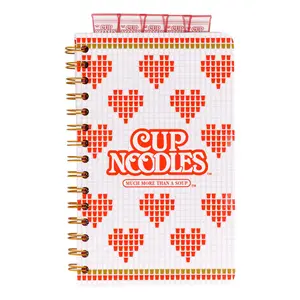 Nissin Cup Noodles 5-Tab Spiral Notebook | 5 x 8 Inches