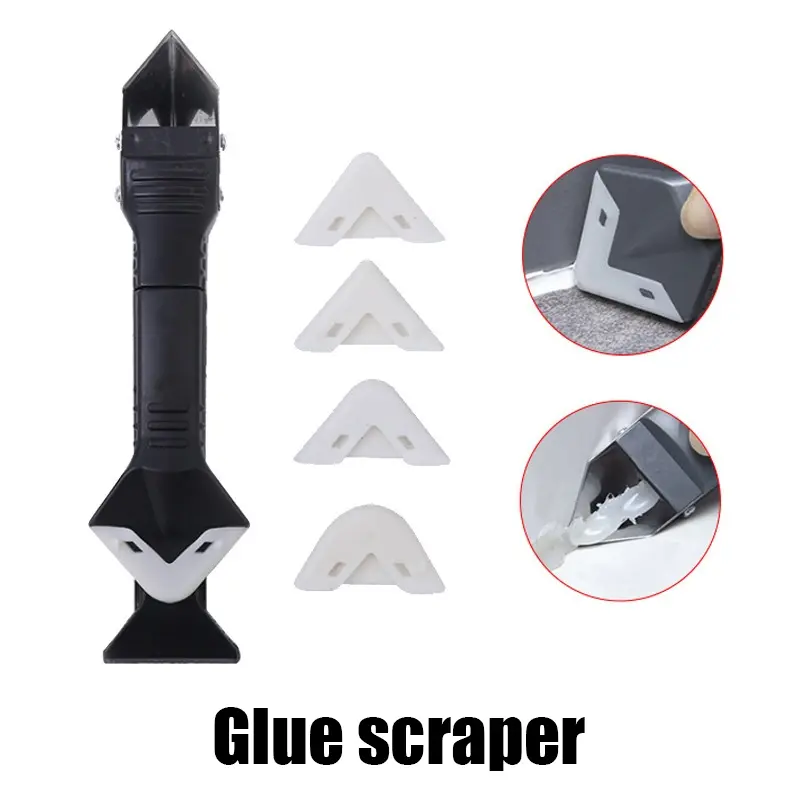 Multi-Functional Silicone Caulk Remover Tool, Hand Tools, Home Repair Tools, Manual No-Power Needed, Ideal for Kitchen Bathroom Windows, Caulking, Free Battery Included