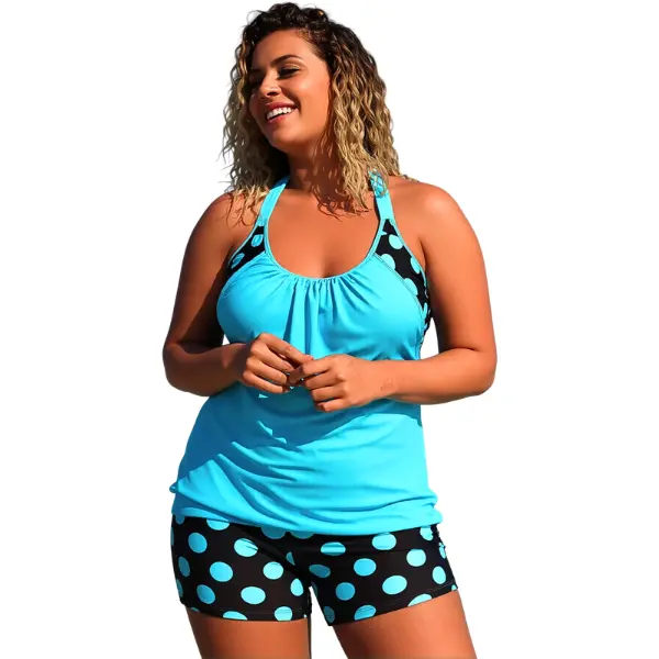 Women's Chic Swimsuit Set, V-Neck Ruched Beach Swimsuit Top with Padded Cups, High-Waist Tummy Control High-Cut Leg Bottoms, Supportive 2-Piece Bikini Women's Tankinis Set for Beach Use, Modest Beach Swimsuits