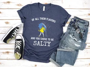 [SALE UP TO 50% ] Salty Girl Tee: Women's Vintage Cotton Blend T-Shirt | Sarcastic Funny Saying Shirt