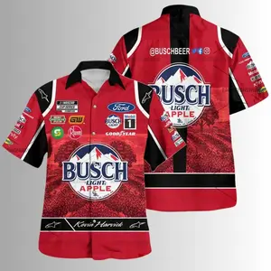 Busch Light Apple Racing Hawaiian Shirt – Fun Unisex Summer Beach Shirt for Men & Women