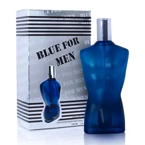 NOVOGLOW Blue Men's Eau De Parfum 3.4 oz (100ml) - Luxurious, Non-Sweet, Packaged Bottle Fragrance for Modern Men, Aromatic Fresh Spicy Scent with Lavender, Cinnamon, Vanilla, Cedarwood, Vegan, Cruelty-Free, Daily Wear, Men's Fragrance, Non-Sweet Men's Fr